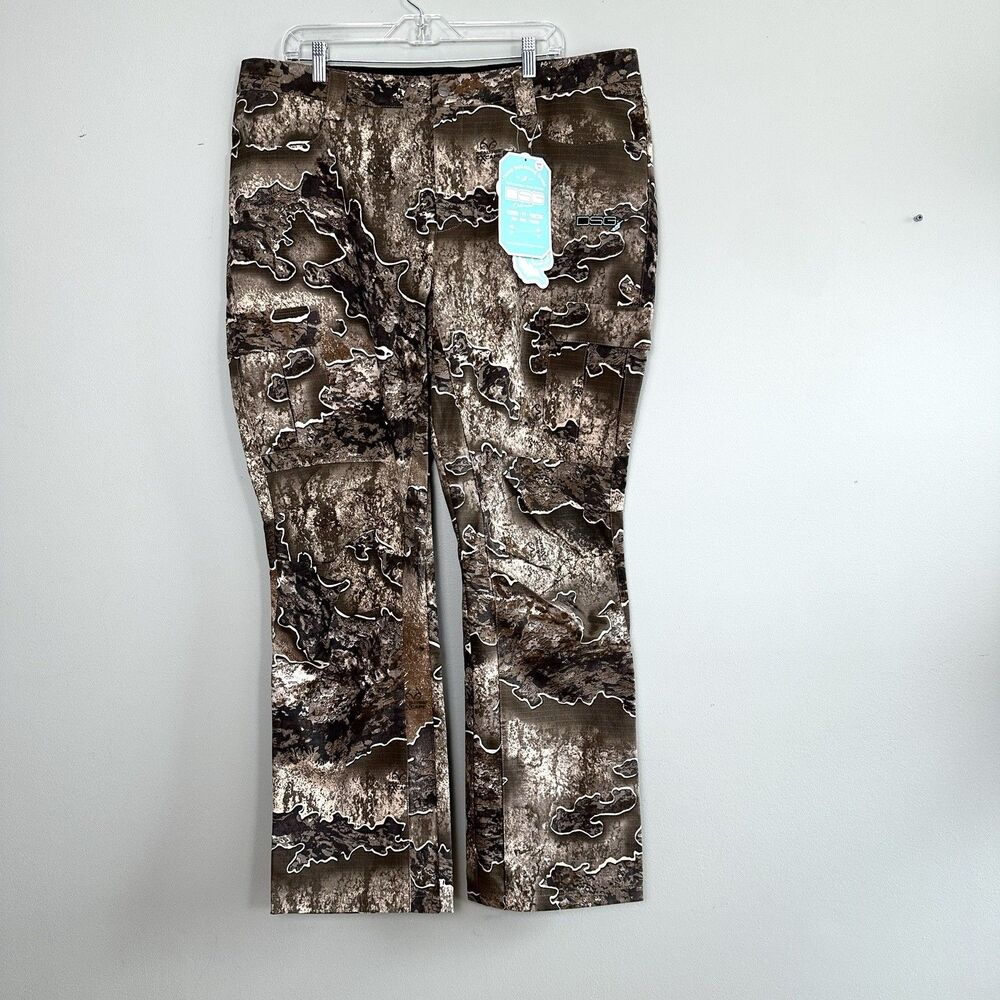 DSG Realtree eXcape Field Pants Womens 14 Camo Ripstop Cargo Hunting Outdoor